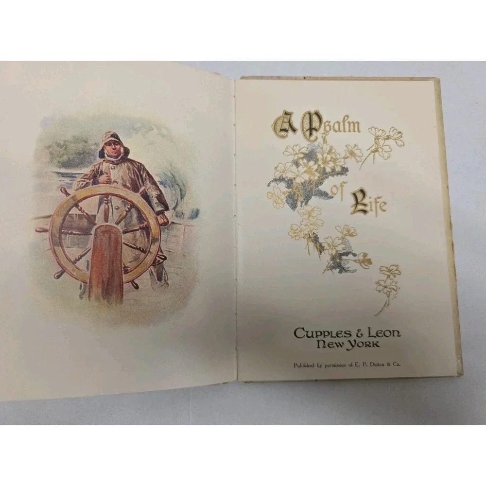 Vintage Psalm Of Life Boom With Presented To Note‎ Cr 1909